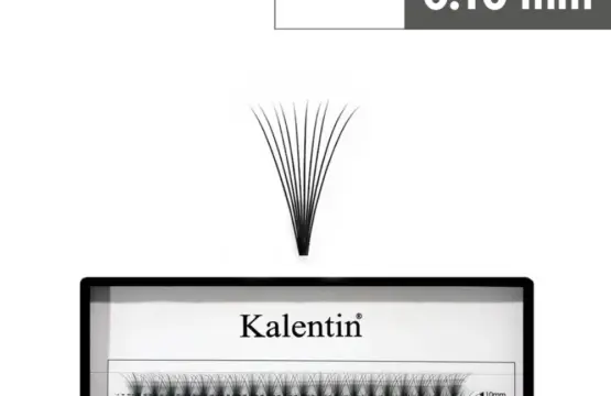 Kalentin Extensiones De Pestañas En Mechones Sin Nudos 10D 0,10 12mm